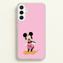 Mickey's Gift Valentine's  - Disney Valentine's Phone Case for Galaxy A34