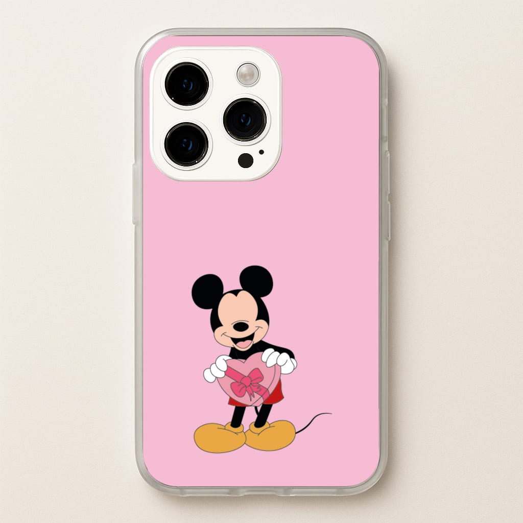 Mickey's Gift Valentine's  - Disney Valentine's Phone Case for iPhone 15 Pro