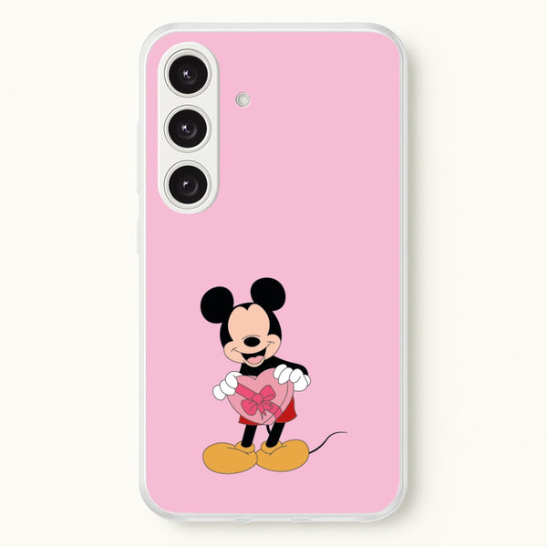 Mickey's Gift Valentine's  - Disney Valentine's Phone Case for Galaxy S24