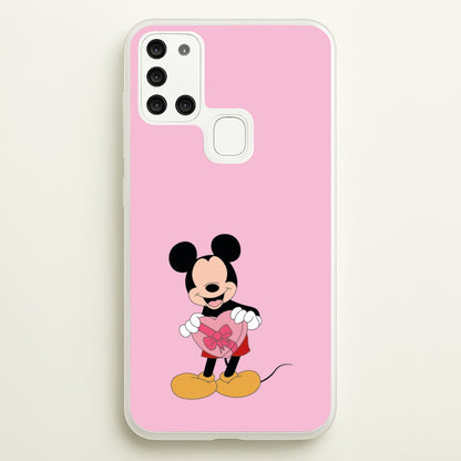 Mickey's Gift Valentine's  - Disney Valentine's Phone Case for Galaxy A21s