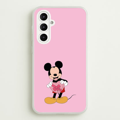Mickey's Gift Valentine's  - Disney Valentine's Phone Case for Galaxy A16