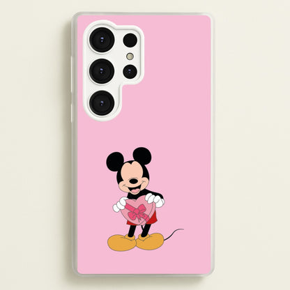 Mickey's Gift Valentine's  - Disney Valentine's Phone Case for Galaxy S25 Ultra