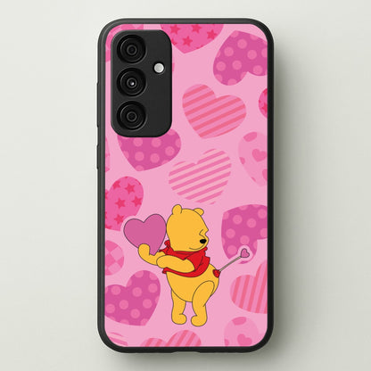 Cupid Pooh Valentine's  - Disney Valentine's Phone Case for Galaxy A35
