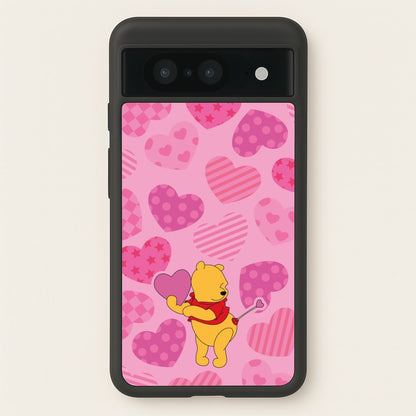 Cupid Pooh Valentine's  - Disney Valentine's Phone Case for Google Pixel 8