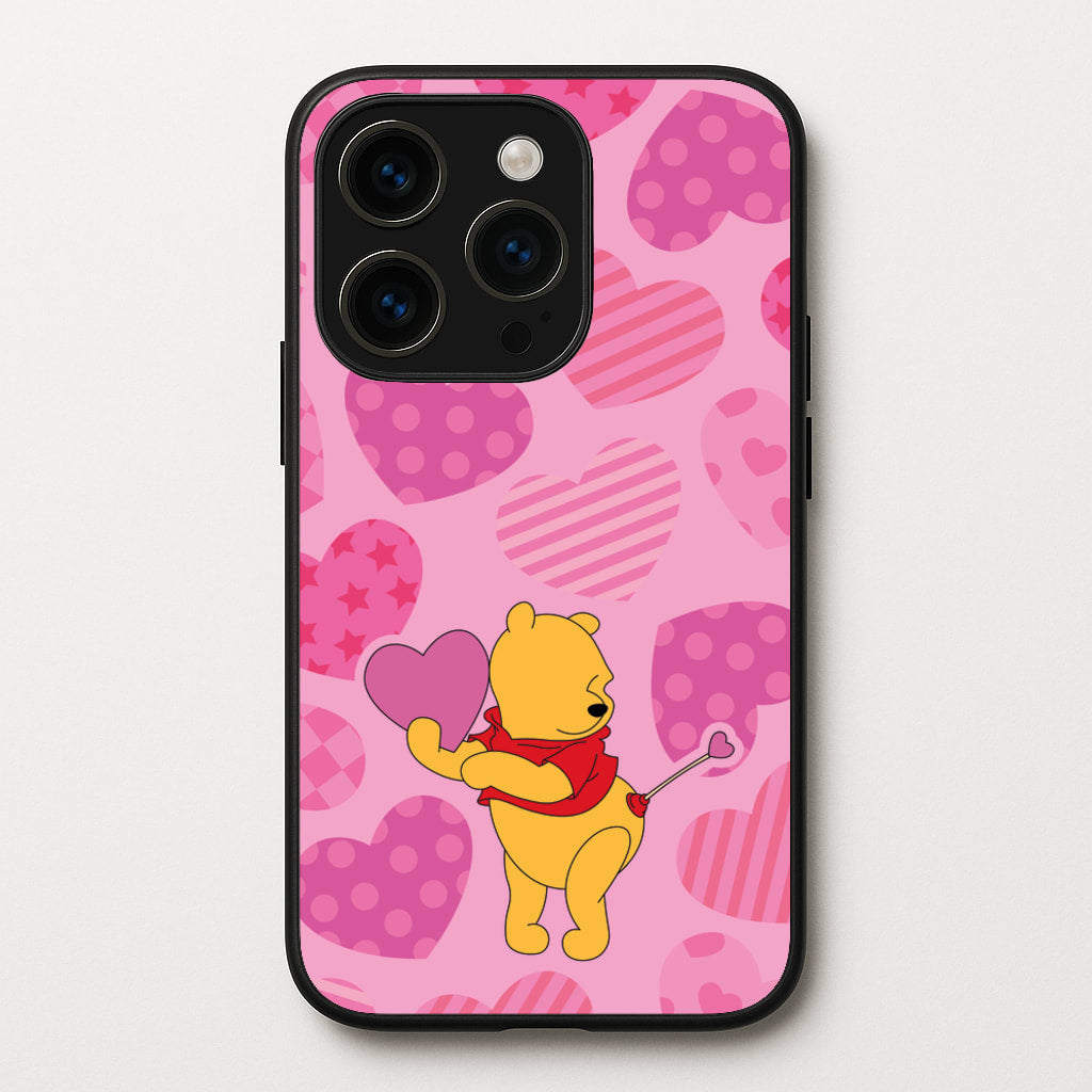 Cupid Pooh Valentine's  - Disney Valentine's Phone Case for iPhone 14 Pro