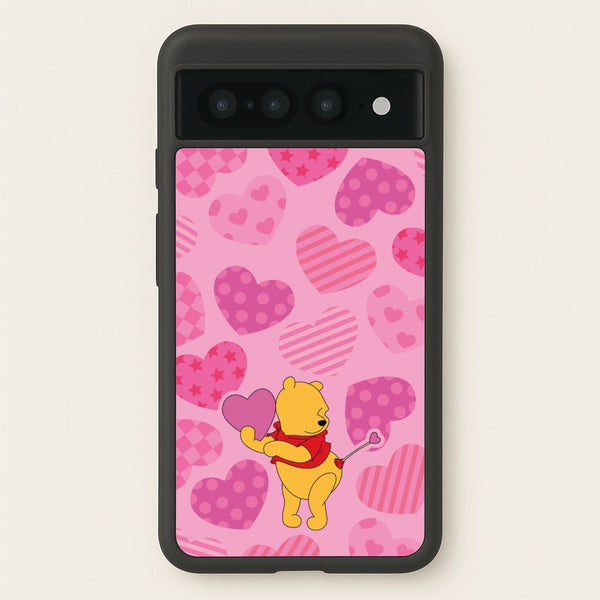 Cupid Pooh Valentine's  - Disney Valentine's Phone Case for Google Pixel 7 Pro