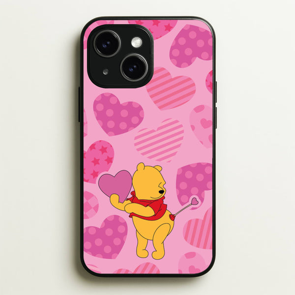 Cupid Pooh Valentine's  - Disney Valentine's Phone Case for iPhone 15
