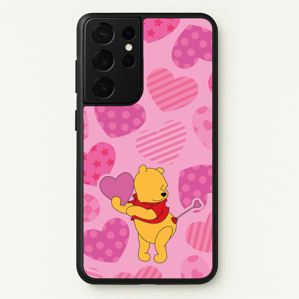 Cupid Pooh Valentine's  - Disney Valentine's Phone Case for Galaxy S21 Ultra