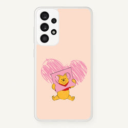 Pooh Heart Drawing Valentine's  - Disney Valentine's Phone Case for Galaxy A53