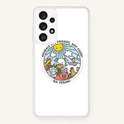 Animals Are Friends, Not Food - Vegan  - Vegan Phone Case for Galaxy A33