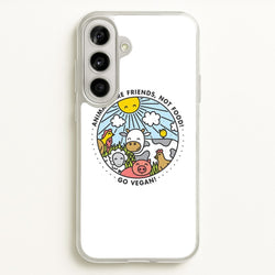 Animals Are Friends, Not Food - Vegan  - Vegan Phone Case for Galaxy A56