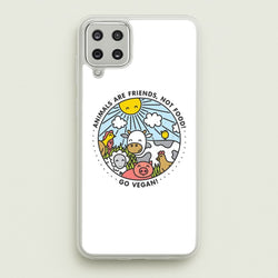 Animals Are Friends, Not Food - Vegan  - Vegan Phone Case for Galaxy A12