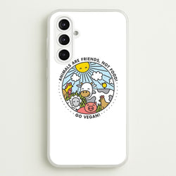Animals Are Friends, Not Food - Vegan  - Vegan Phone Case for Galaxy A16