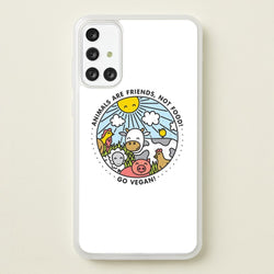 Animals Are Friends, Not Food - Vegan  - Vegan Phone Case for Galaxy A71