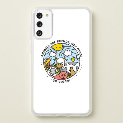 Animals Are Friends, Not Food - Vegan  - Vegan Phone Case for Galaxy S20
