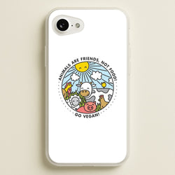Animals Are Friends, Not Food - Vegan  - Vegan Phone Case for iPhone 16e