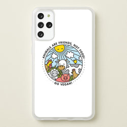Animals Are Friends, Not Food - Vegan  - Vegan Phone Case for Galaxy S20 Plus