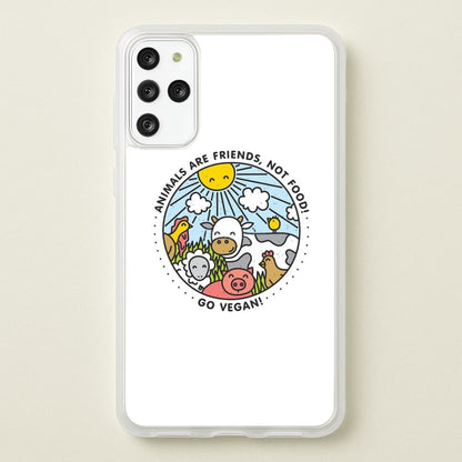 Animals Are Friends, Not Food - Vegan  - Vegan Phone Case for Galaxy S20 Plus