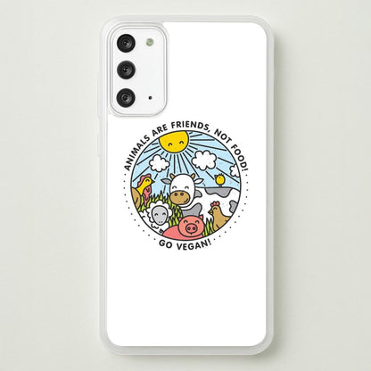 Animals Are Friends, Not Food - Vegan  - Vegan Phone Case for Galaxy Note 20