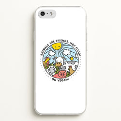 Animals Are Friends, Not Food - Vegan  - Vegan Phone Case for iPhone 5 / 5s / SE 2016