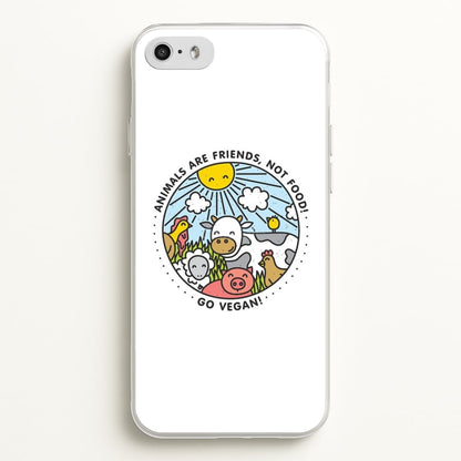 Animals Are Friends, Not Food - Vegan  - Vegan Phone Case for iPhone 5 / 5s / SE 2016