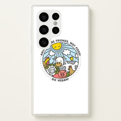 Animals Are Friends, Not Food - Vegan  - Vegan Phone Case for Galaxy S24 Ultra