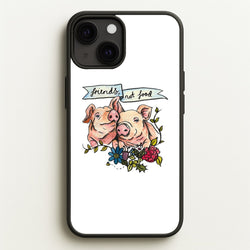 Friends Not Food - Vegan  - Vegan Phone Case for iPhone 13