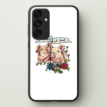Friends Not Food - Vegan  - Vegan Phone Case for Galaxy A55