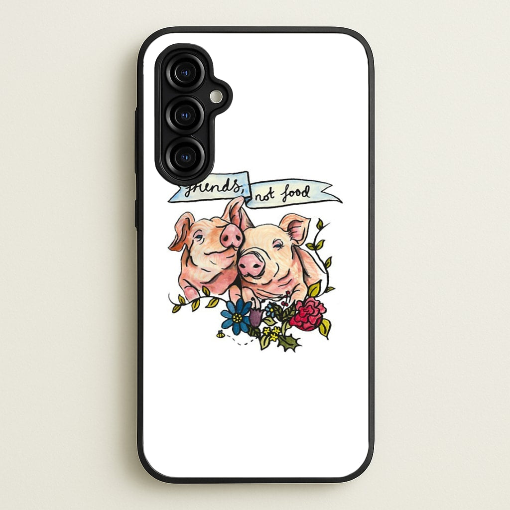 Friends Not Food - Vegan  - Vegan Phone Case for Galaxy A54
