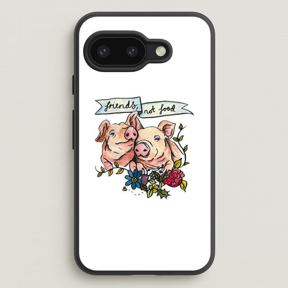 Friends Not Food - Vegan  - Vegan Phone Case for Google Pixel 9a