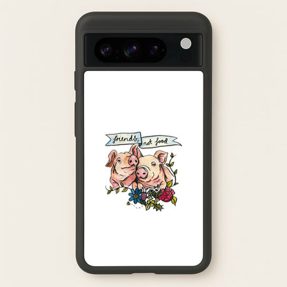 Friends Not Food - Vegan  - Vegan Phone Case for Google Pixel 8 Pro