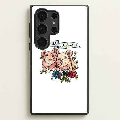 Friends Not Food - Vegan  - Vegan Phone Case for Galaxy S25 Ultra