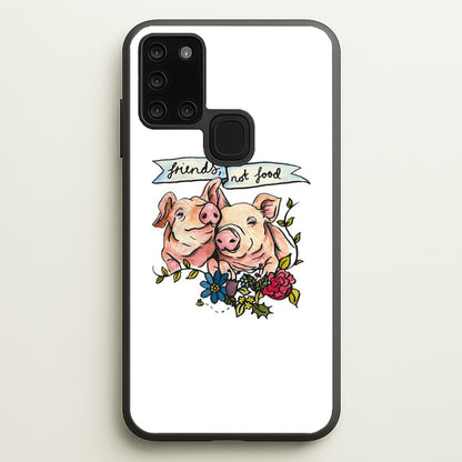 Friends Not Food - Vegan  - Vegan Phone Case for Galaxy A21s