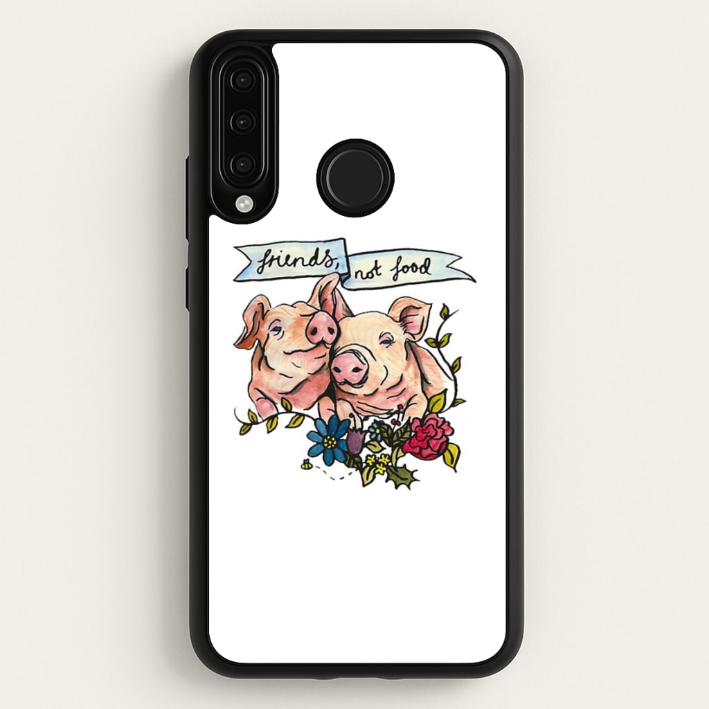 Friends Not Food - Vegan  - Vegan Phone Case for Huawei P30 Lite
