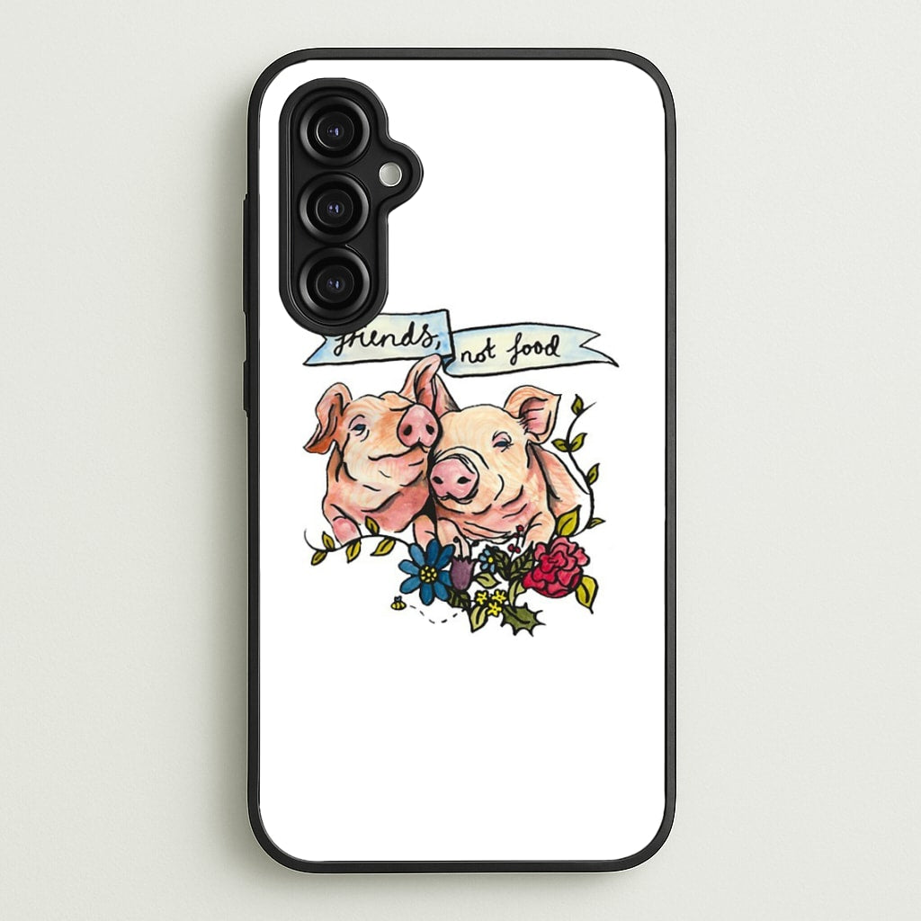 Friends Not Food - Vegan  - Vegan Phone Case for Galaxy A14