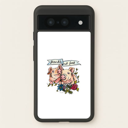 Friends Not Food - Vegan  - Vegan Phone Case for Google Pixel 8