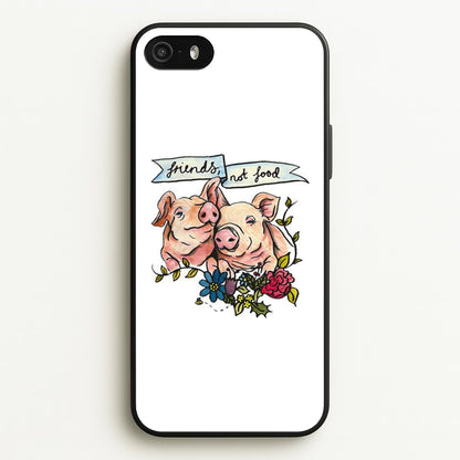Friends Not Food - Vegan  - Vegan Phone Case for iPhone 5 / 5s / SE 2016