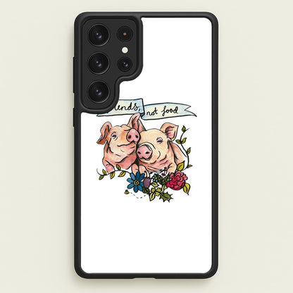 Friends Not Food - Vegan  - Vegan Phone Case for Galaxy S22 Ultra