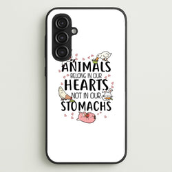 Animals Belong In Our Hearts - Vegan  - Vegan Phone Case for Galaxy S23FE