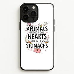 Animals Belong In Our Hearts - Vegan  - Vegan Phone Case for iPhone 11 Pro
