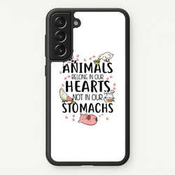 Animals Belong In Our Hearts - Vegan  - Vegan Phone Case for Galaxy S21