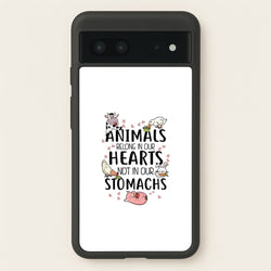 Animals Belong In Our Hearts - Vegan  - Vegan Phone Case for Google Pixel 7