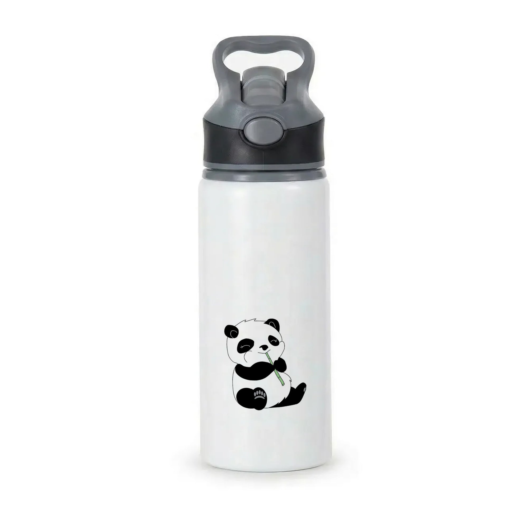 Vegan Panda Active Water Bottle - Black