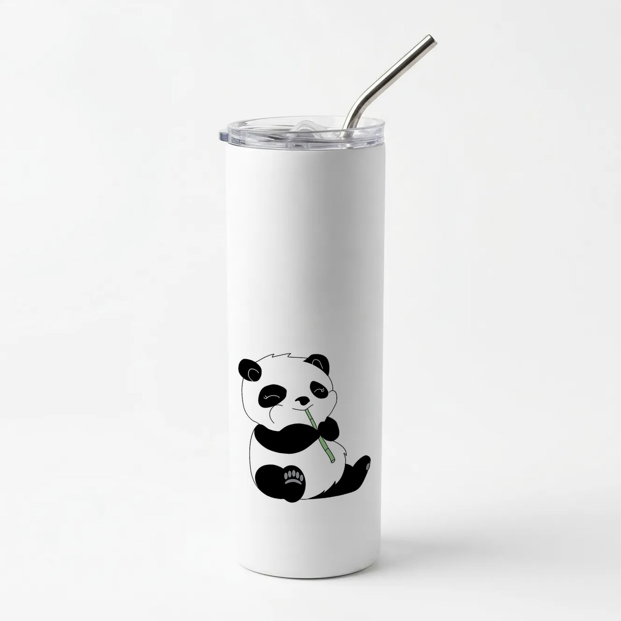 Vegan Panda Skinny Tumbler