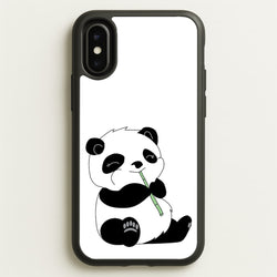 Vegan Panda  - Vegan Phone Case for iPhone X / XS