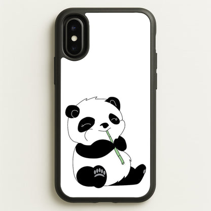 Vegan Panda  - Vegan Phone Case for iPhone X / XS