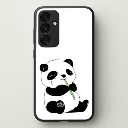Vegan Panda  - Vegan Phone Case for Galaxy A55