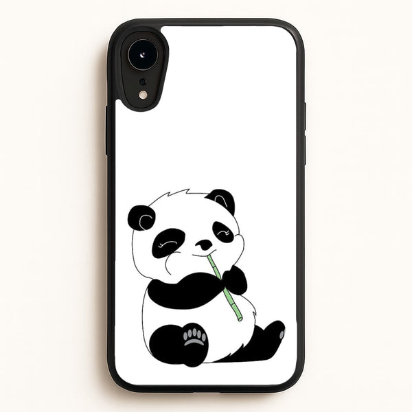 Vegan Panda  - Vegan Phone Case for iPhone XR