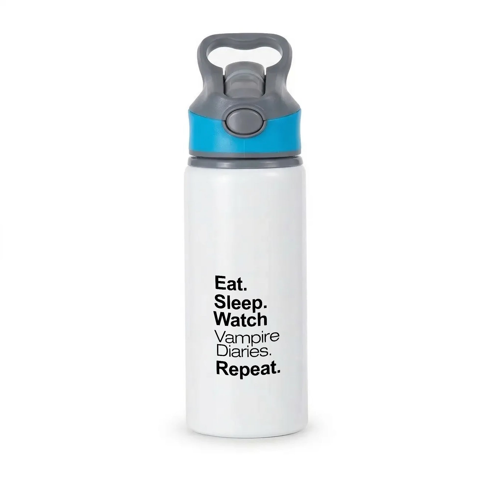 Eat Sleep Watch VPD Repeat Active Water Bottle - Blue