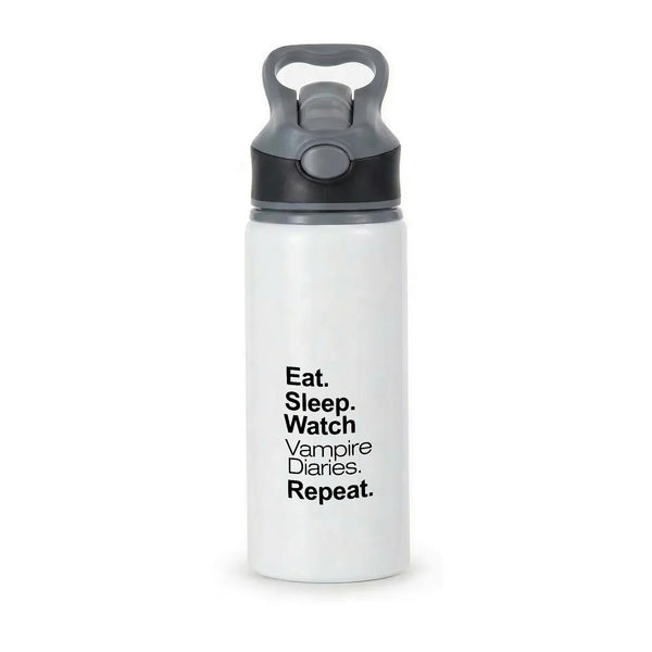 Eat Sleep Watch VPD Repeat Active Water Bottle - Black